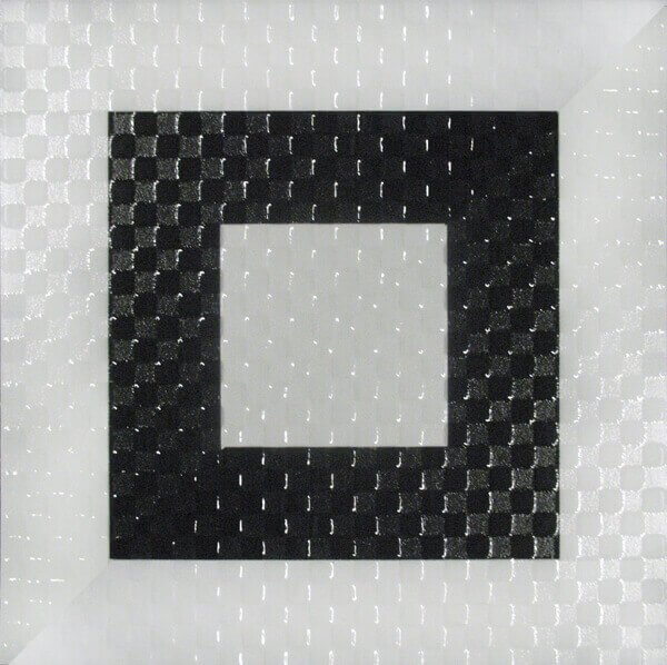Керамическая плитка Infinity Elegace Classic Bianco, цвет чёрно-белый, поверхность глянцевая, квадрат, 300x300