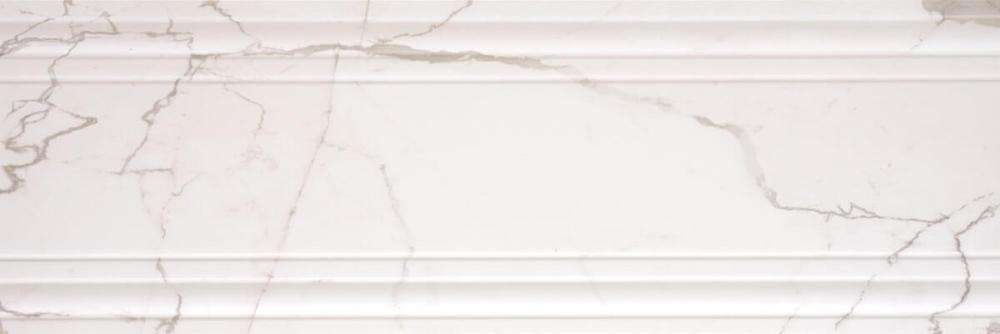 Декоративные элементы Serra Infinity White Line Decor, цвет белый, поверхность глянцевая, прямоугольник, 400x1200