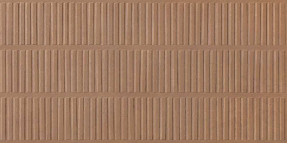 Керамогранит Impronta Terre Cotto Bricco TE05BABR, цвет коричневый, поверхность матовая 3d (объёмная), прямоугольник, 600x1200