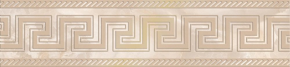 Бордюры Eurotile Rolex Cen. Beige, цвет бежевый, поверхность глянцевая, прямоугольник, 110x495