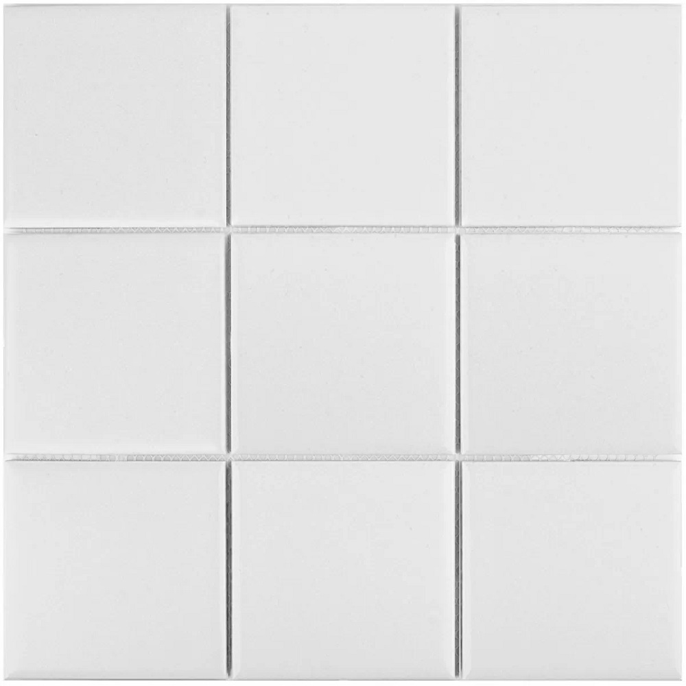 Мозаика Starmosaic Homework White Matt MH33900, цвет белый, поверхность матовая, квадрат, 306x306