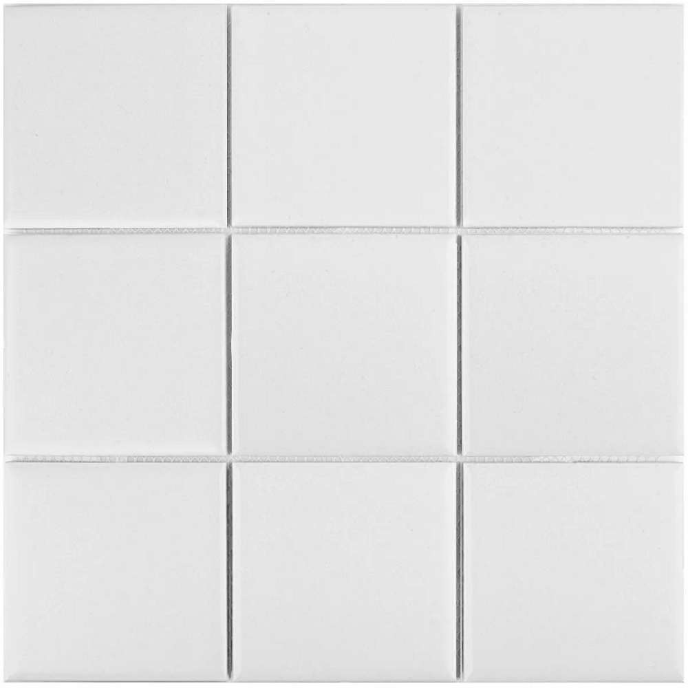 Мозаика Starmosaic Homework White Matt MH33900, цвет белый, поверхность матовая, квадрат, 306x306