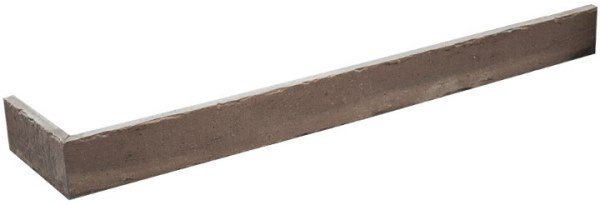 Спецэлементы DeKeramik Quarzit Цитрин 40mm DKK852, цвет коричневый, поверхность глазурованная, под кирпич, 40x468