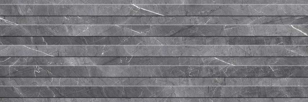 Керамическая плитка Керамин Канон 1Д Серый, цвет серый, поверхность матовая, прямоугольник, 300x900