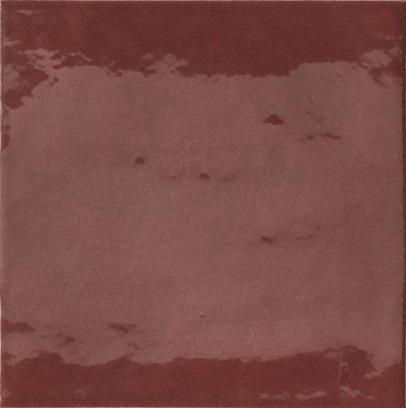 Керамическая плитка Iris Bottega D’Arte Melanzana Lucido 511030, цвет красный, поверхность глянцевая, квадрат, 150x150
