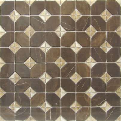 Керамическая плитка Vives Iliada-Pr Marron, цвет коричневый, поверхность полированная, квадрат, 435x435