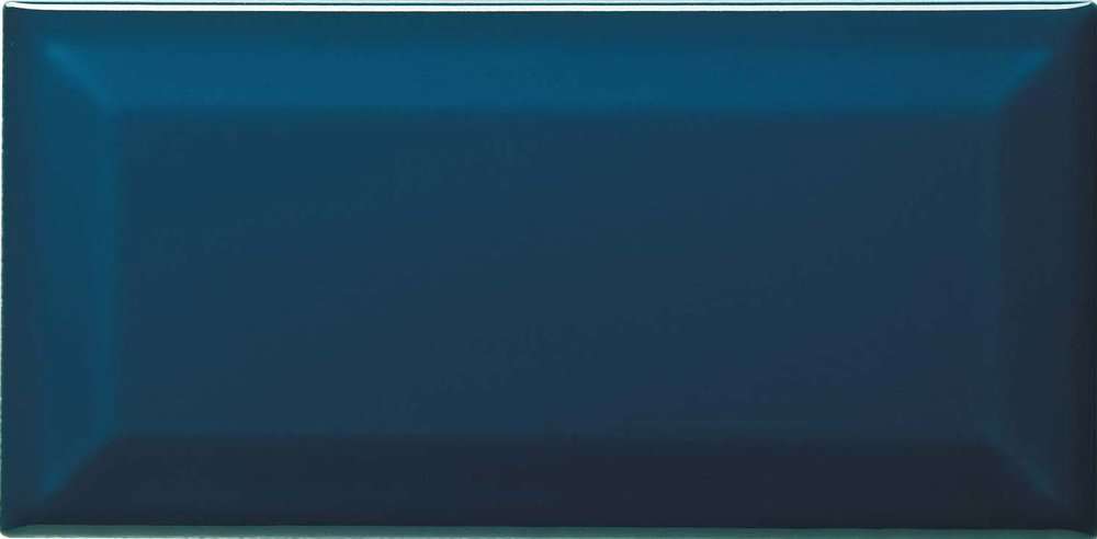 Керамическая плитка Ce.Si Metro Petrolio Diamante, цвет синий, поверхность глянцевая, кабанчик, 75x150