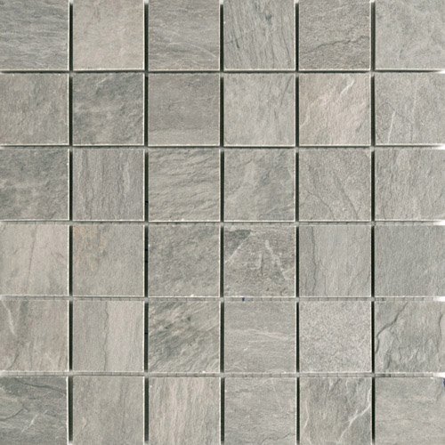 Мозаика Rex Ardoise Mosaico Plombe Grip 739359, цвет серый, поверхность рельефная, квадрат, 300x300