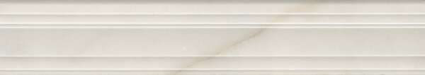 Бордюры Kerama Marazzi Греппи Бордюр Багет Белый BLF001R, цвет белый, поверхность глянцевая, прямоугольник, 73x400