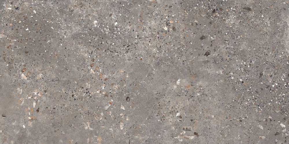 Керамогранит Ocean Ceramic Gemstone Nero, цвет серый, поверхность матовая противоскользящая, прямоугольник, 600x1200