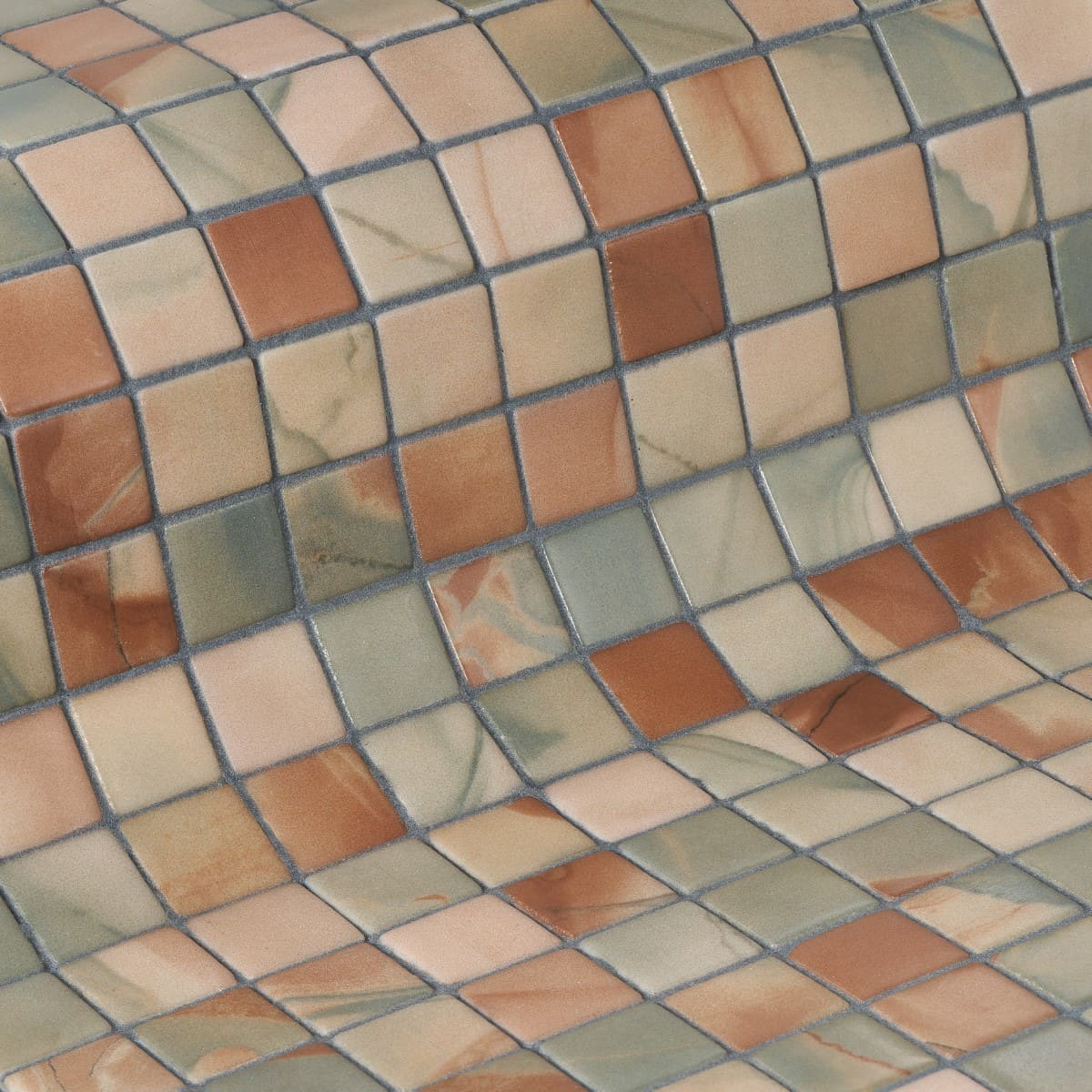 Мозаика Ezarri Aquarelle Effect, цвет разноцветный, поверхность матовая рельефная, прямоугольник, 313x495