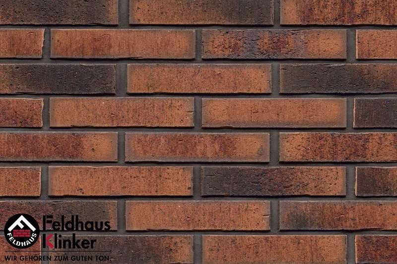 Клинкер Feldhaus Klinker Vascu Terracotta Locata R767DF14, цвет терракотовый, поверхность матовая, под кирпич, 52x240