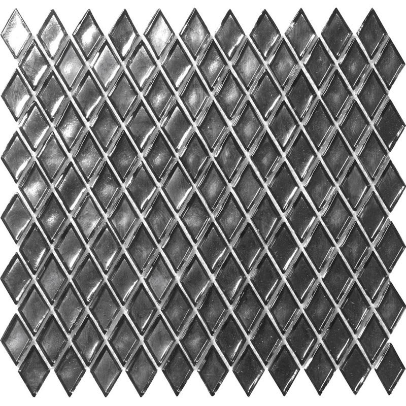 Мозаика Alma Mosaic Glamour ADI-02, цвет серый, поверхность глянцевая, прямоугольник, 274x290