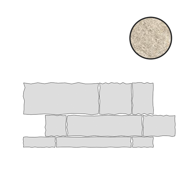 Керамогранит Ergon Oros Stone Multi Prestige Brecciato Sand Tecnica R11 EL9W, цвет бежевый, поверхность противоскользящая, прямоугольник, 600x1300