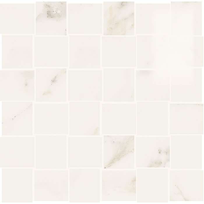 Мозаика Panaria Trilogy Mos 36 Calacatta White Lux PGZTYL0, цвет белый, поверхность полированная, квадрат, 300x300