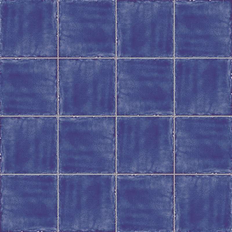 Керамическая плитка Mainzu Antic Cobalto, цвет синий, поверхность глянцевая, квадрат, 150x150