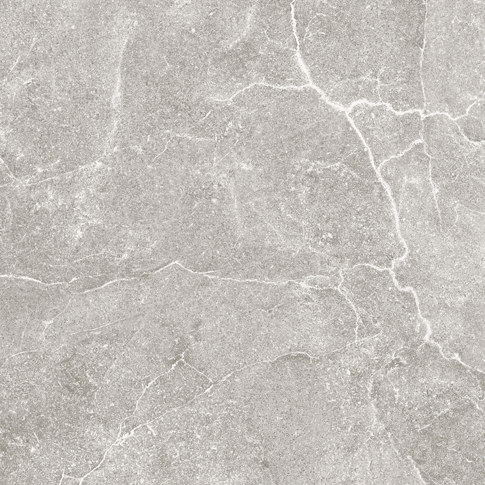 Керамогранит Kerlite Lithos Stone Sabbiata Rett, цвет серый, поверхность матовая, квадрат, 600x600