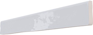 Бордюры Wow Crafted Bullnose Handmade Smoke 99531, цвет серый, поверхность глянцевая, прямоугольник, 35x300
