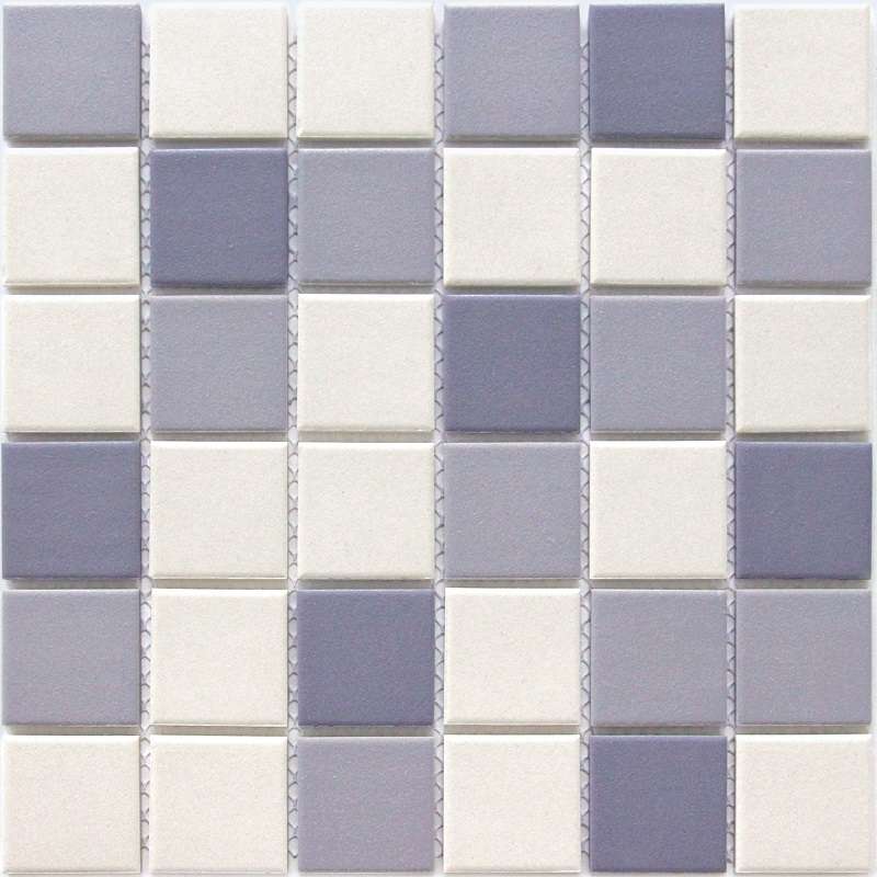 Мозаика Caramelle Mosaic L Universo Aquario 48x48, цвет белый фиолетовый, поверхность матовая, квадрат, 306x306