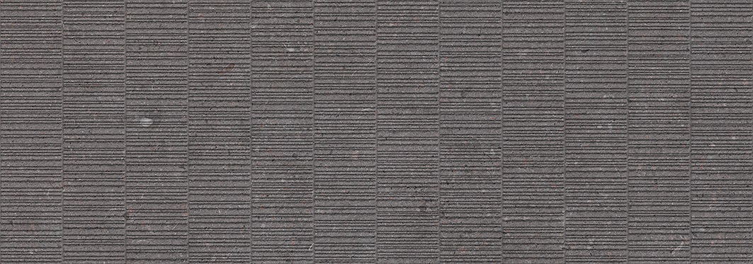 Керамогранит Porcelanosa Matika Topo Stripe 100299443, цвет чёрный, поверхность матовая, прямоугольник, 316x900