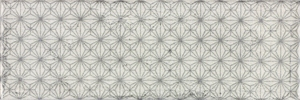 Декоративные элементы Fabresa Arles Silver Decor Mix, цвет серый, поверхность глянцевая, прямоугольник, 100x300