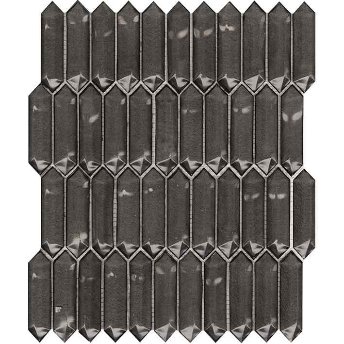 Мозаика L'Antic Colonial Crystal Black L244009731, цвет чёрный, поверхность глянцевая, прямоугольник, 295x345