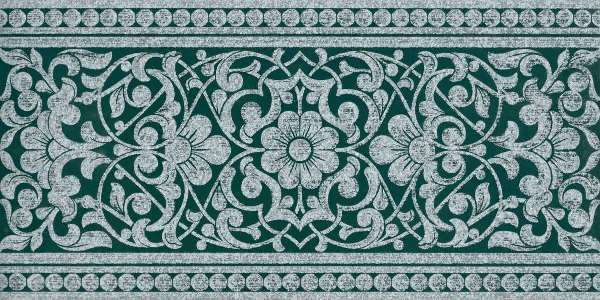 Декоративные элементы Serenissima Chromagic Tian Emerald Ret, цвет зелёный, поверхность матовая, прямоугольник, 600x1200