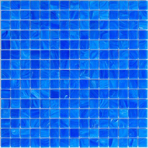 Мозаика Alma Mosaic Stella STB321, цвет синий, поверхность глянцевая, квадрат, 327x327
