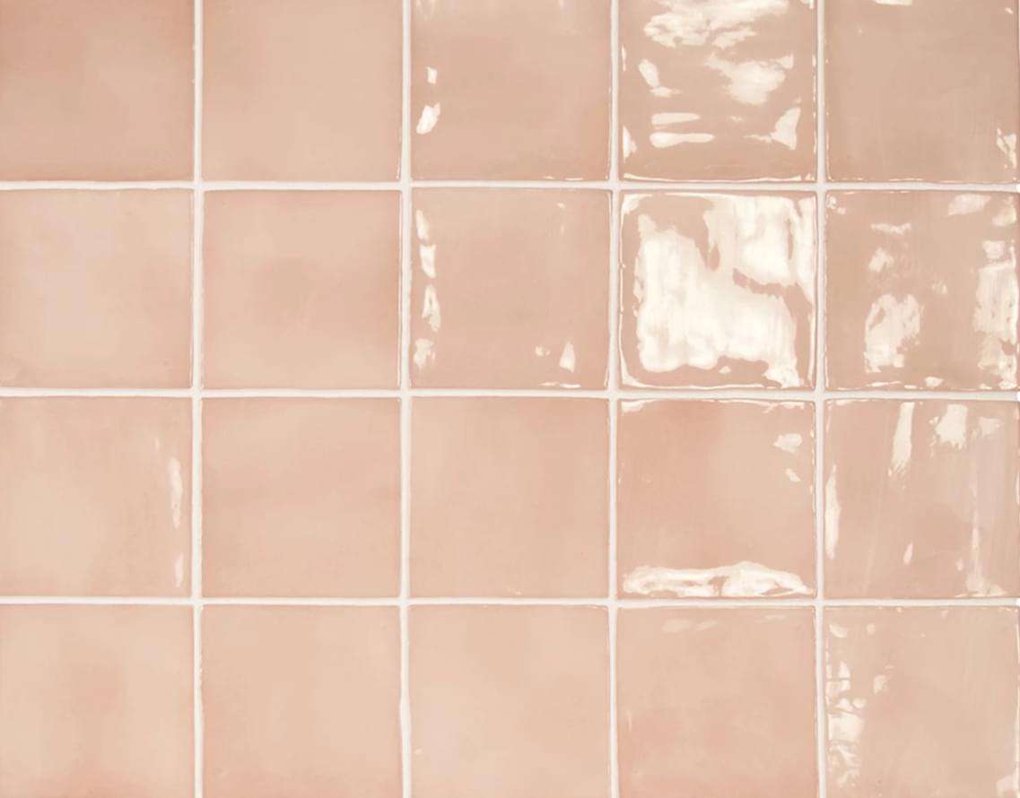 Керамическая плитка Equipe Manacor Blush Pink 26914, цвет розовый, поверхность глянцевая, квадрат, 100x100