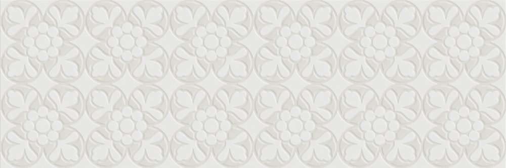 Керамогранит Tagina Fleur Blanc 7VF082F, цвет белый, поверхность глянцевая, прямоугольник, 200x600
