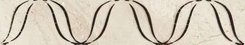 Бордюры Керамин Фриз Мокка 3, цвет бежевый, поверхность глянцевая, прямоугольник, 62x275