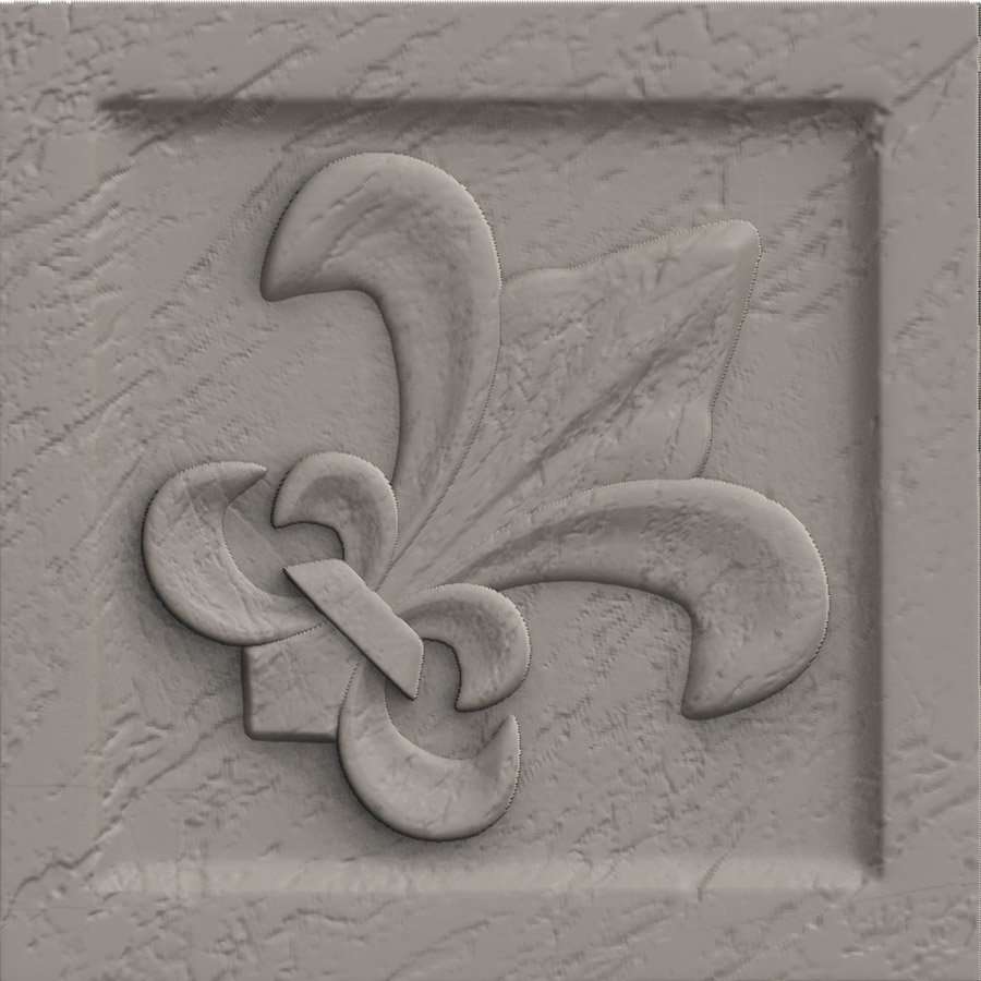 Вставки Terracotta Вставка Stone Florence, цвет серый, поверхность матовая, квадрат, 90x90