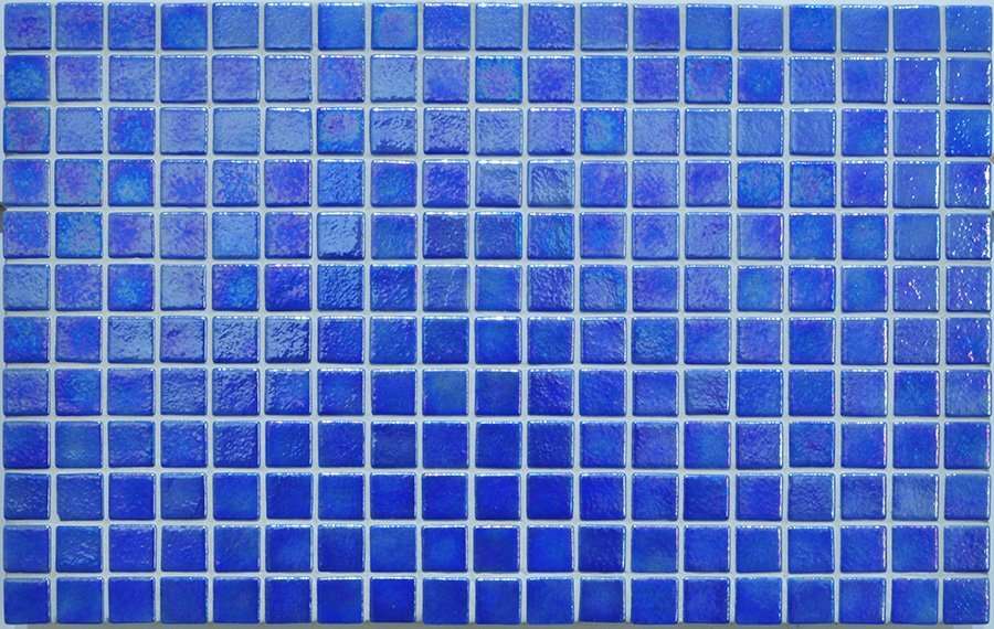 Мозаика Ezarri Iris Ocean, цвет синий, поверхность глянцевая, прямоугольник, 313x495
