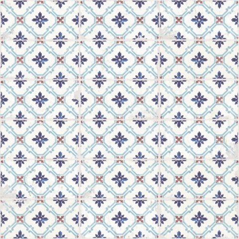 Керамогранит Aparici Sao Luis Sacra, цвет голубой, поверхность матовая, квадрат, 592x592