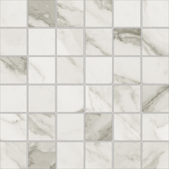 Мозаика Azteca Calacatta Mosaico Lux Silver, цвет серый, поверхность матовая, квадрат, 300x300