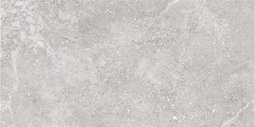 Керамогранит Gres de Aragon Petra Gris, цвет серый, поверхность матовая, прямоугольник, 600x1200