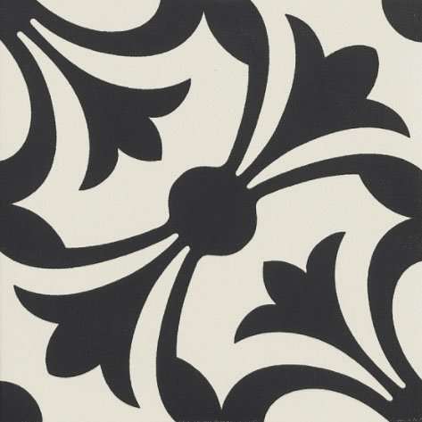 Керамогранит Grazia Althaus Lipsia Nero AHL5, цвет чёрно-белый, поверхность матовая, квадрат, 200x200