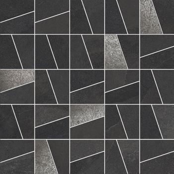 Мозаика Leonardo Ashima MK.ASHM DK N, цвет чёрный, поверхность матовая, квадрат, 300x300