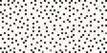 Мозаика Belmar Palmira Rev. Mosaico, цвет чёрно-белый, поверхность глянцевая, прямоугольник, 300x600