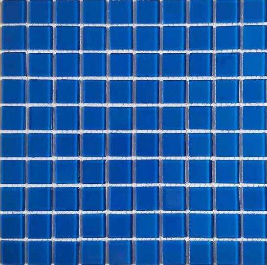 Мозаика NS Mosaic S-466, цвет синий, поверхность глянцевая, квадрат, 300x300