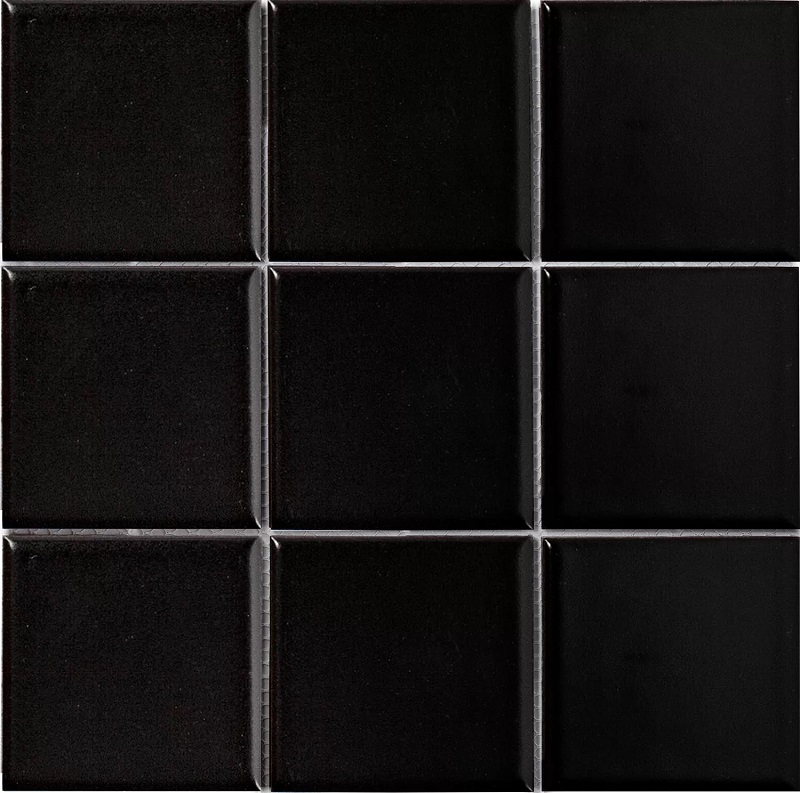 Мозаика Starmosaic Homework Black Glossy MH84000, цвет чёрный, поверхность глянцевая, квадрат, 306x306