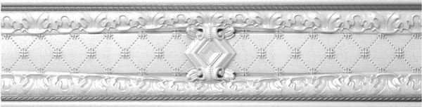 Бордюры Dual Gres Cenefa London, цвет белый, поверхность глянцевая, прямоугольник, 70x300