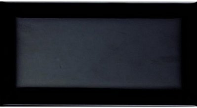 Керамическая плитка Cevica Metro Negro Brillo, цвет чёрный тёмный, поверхность глянцевая, кабанчик, 75x150
