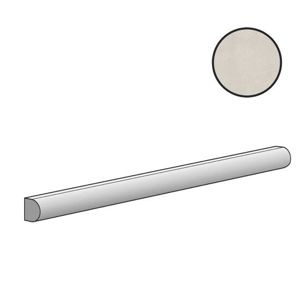 Бордюры Sartoria Tsquare Pencil Pure Linen Glossy TTTSW03P, цвет серый, поверхность глянцевая, прямоугольник, 15x300