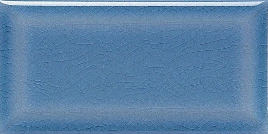 Керамическая плитка Adex ADMO2007 Biselado PB C/C Azul Oscuro, цвет синий, поверхность глянцевая, кабанчик, 75x150