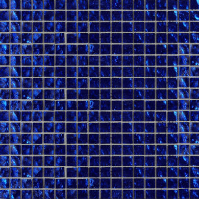 Мозаика Art & Natura Murano Specchio 16 15mm, цвет синий, поверхность глянцевая, квадрат, 300x300