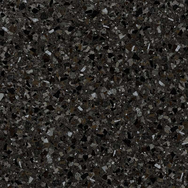Керамогранит Керамин Терраццо 5, цвет чёрный, поверхность матовая, квадрат, 500x500