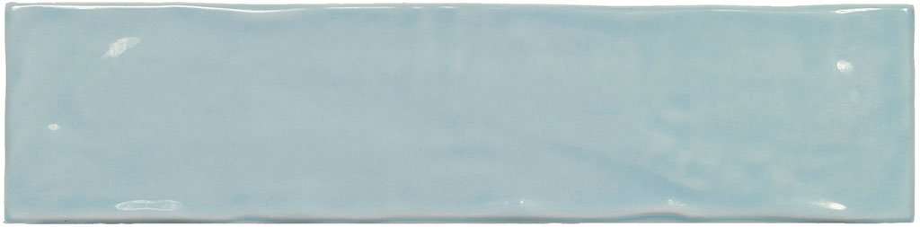 Керамическая плитка El Barco Music Azul, цвет голубой, поверхность глянцевая рельефная, прямоугольник, 75x300