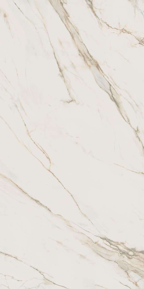 Широкоформатный керамогранит ABK Calacatta Gold Slab A 12mm Lux PF60003787, цвет белый бежевый, поверхность полированная, прямоугольник, 1635x3230