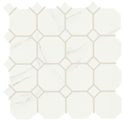 Декоративные элементы Piemme Marmi-Reali Mat Ottagono Carrara 00413, цвет белый, поверхность матовая, квадрат, 300x300